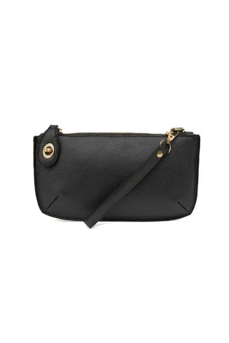 Mini Crossbody Wristlet - Black
