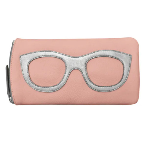 Eyeglass Case with Frame Graphic-6462 - Blush/Silver