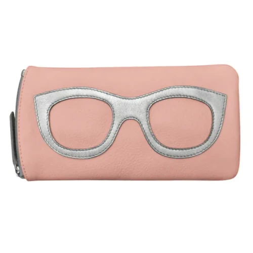 Eyeglass Case with Frame Graphic-6462 - Blush/Silver