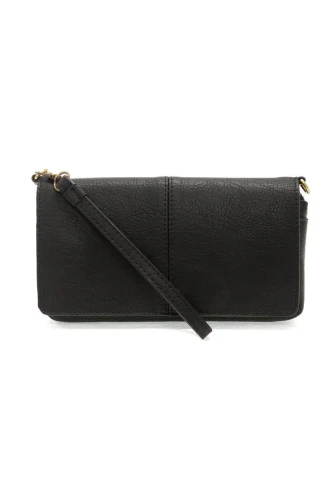 Everly Organizer Flap Crossbody - Black