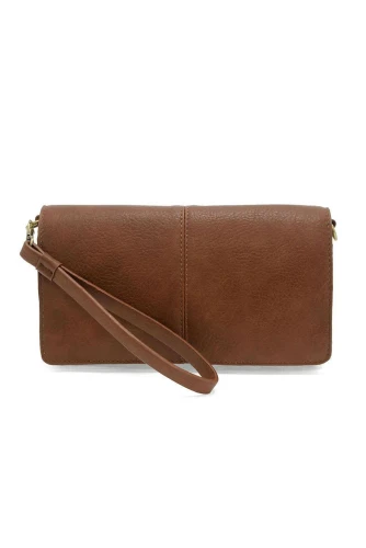 Everly Organizer Flap Crossbody - Saddle