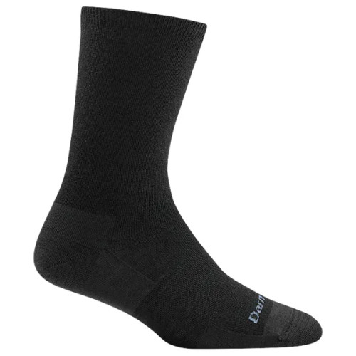 Women's Solid Basic Crew Lightweight - Black