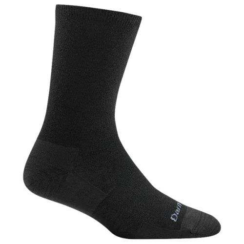Women's Solid Basic Crew Lightweight - Black