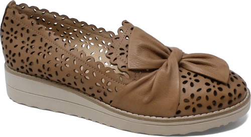 Women's Omilla - Dark Tan-Vanilla