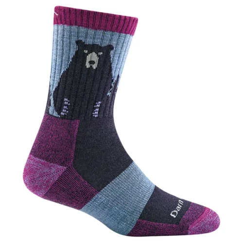 Women's Bear Town Micro Crew Lightweight with Cushion - Purple