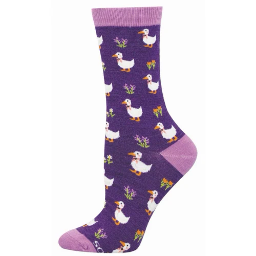 Women's Duck, Duck, Flower - Purple Heather