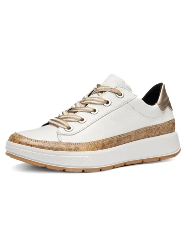 Women's Rem: Kork Wrap Sneaker - Natur, White, Sand Cork