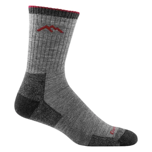 Darn Tough Mens M Hiker Micro Crew Midweight with Cushion in Charcoal