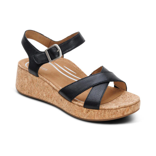 Women's Flora Wedge - Black