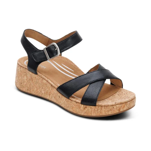 Women's Flora Wedge - Black