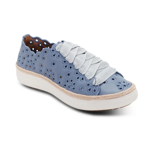 Women's Charlotte Lace-Up Sneaker - Hazy Blue