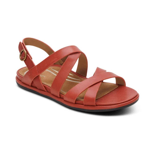 Women's Piper Arch Support Strap Sandal - Terracotta