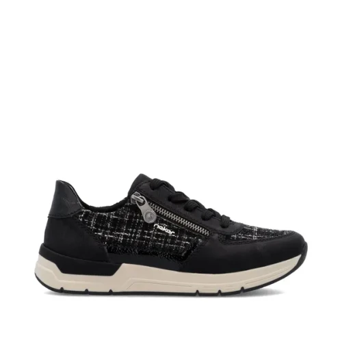 Rieker Womens Destiny 02 in SchwarzSchwarz-WeissBlack - Image 1