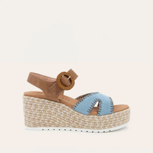Women's Majorca - Latte Brown Leather/Light Denim