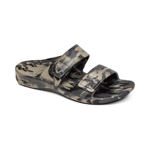 Men's Milos Orthotic Slides - Green Camo