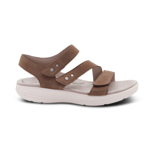 Women's Savannah Adjustable Quarter Strap Sandal - Taupe