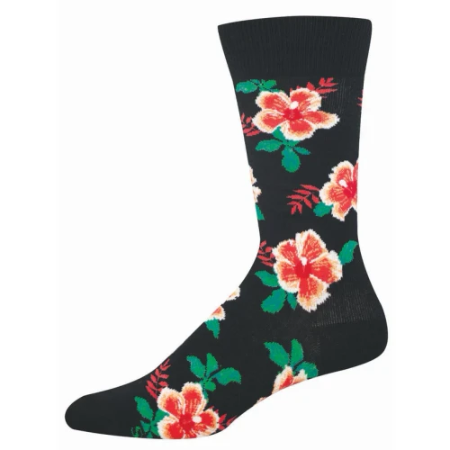 Men's Hibiscus Bloom - Black