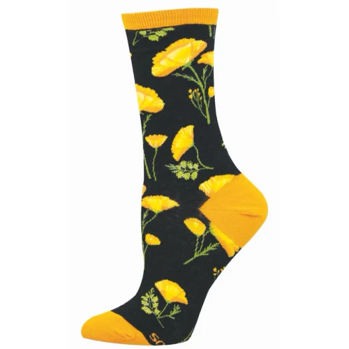 Women's California Poppies - Black