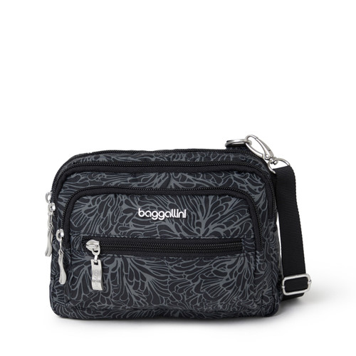 Legacy Triple Zip Bagg - Midnight Blossom Print