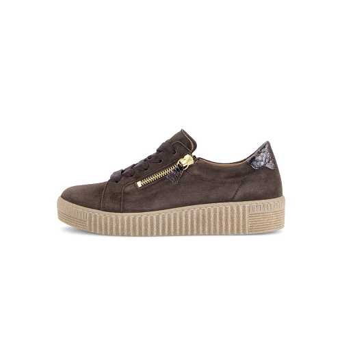 Gabor Womens Diana Sneaker in Mocca - Image 1