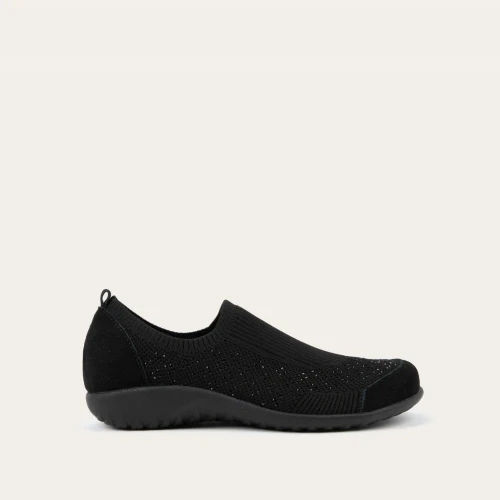 Naot Womens Reo in Black Knit Fabric - Image 1