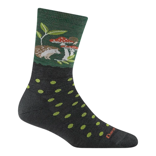 Women's Wild Life Crew Lightweight With Cushion - Hedgehog Moss