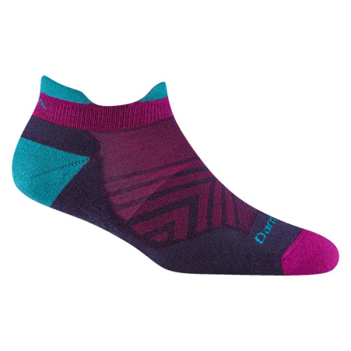 Women's Run No Show Tab Ultra-Lightweight With Cushion - Blackberry