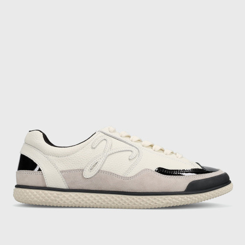 Women's Potsie - White Milled Calf Combo