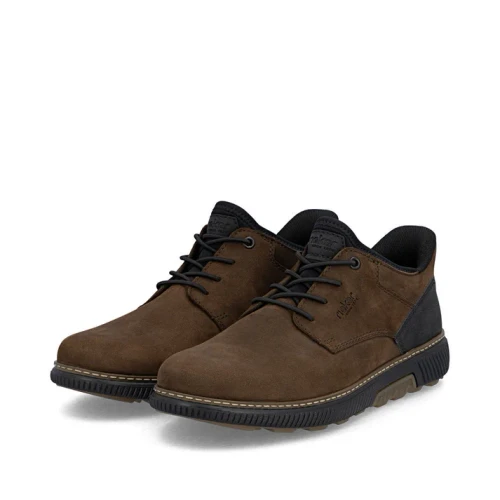 Rieker Mens Stan 57 in CigarSchwarzSchwarz - Image 1