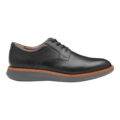 Johnston Murphy Mens XC Parker Plain Toe in Black Waterproof Full Grain - Image 1