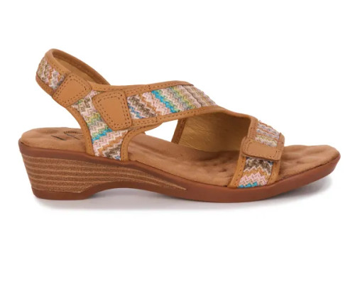 Women's Kimmi - Multi Raffia/Luggage Leather