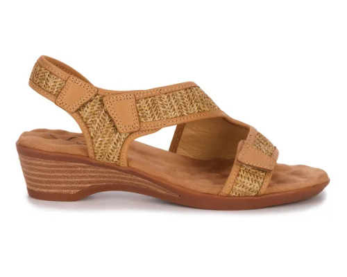 Women's Kimmi - Tan Raffia/Tan Leather
