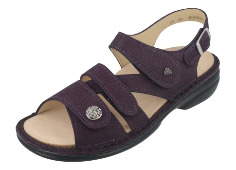 Finn Comfort Womens Gomera-S in Violett Streetnubuk