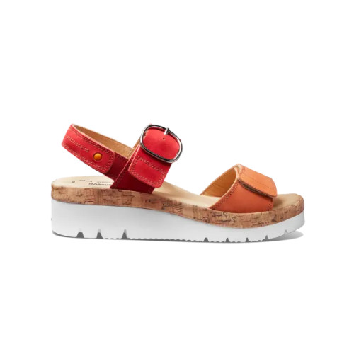 Women's Portola Two Strap Sandal - Two Tone Coral Nubuck