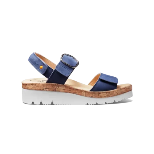 Women's Portola Two Strap Sandal - Blue Nubuck