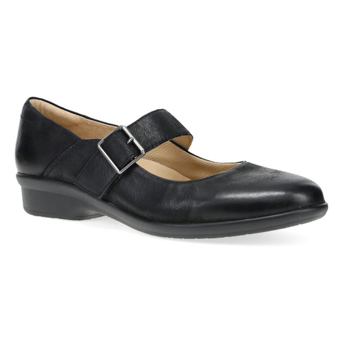 Women's Collette - Wide Black Burnished Nubuck