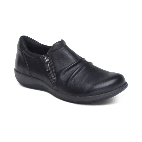 Women's Katie Side Zip Slip-On - Black