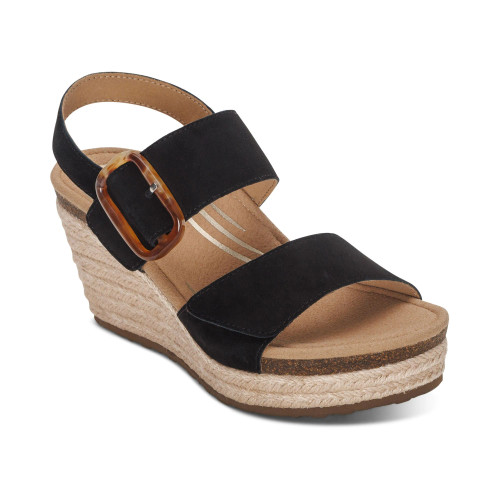 Women's Ashley Arch Support Wedge - Black