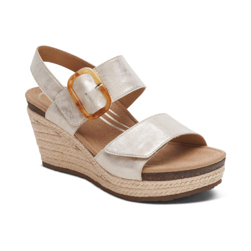 Women's Ashley Arch Support Wedge - Champagne