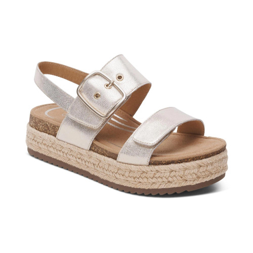 Women's Vania Arch Support Platform Sandal - Champagne