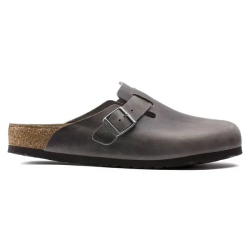 Men's Boston Soft Footbed - Oiled Leather \ Iron