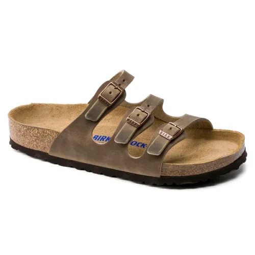 Birkenstock Womens Florida Soft Footbed in Tobacco - Image 1