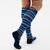 TS5 Travel Socks - Over the Calf - Blue w/ Stripes