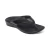 Aetrex Womens Maui Orthotic Flips in Black Gloss - Image 1