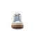 Women's Rio: Inside Zip Sneaker - Cream Calf Leather/Blue Suede