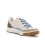 Women's Rio: Inside Zip Sneaker - Cream Calf Leather/Blue Suede