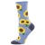 Women's More Blooming Socks - Blue Heather
