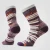 Women's Hike Targeted Cushion Dragon Stitch Mid Crew Socks - Ash