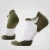 Men's Run Targeted Cushion Low Ankle Socks - Ash-Winter Moss