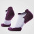 Women's Run Targeted Cushion Low Ankle Socks - Purple-White